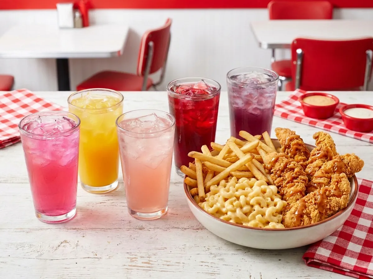 Wing Zing bowls paired with ice-cold fruit refreshers